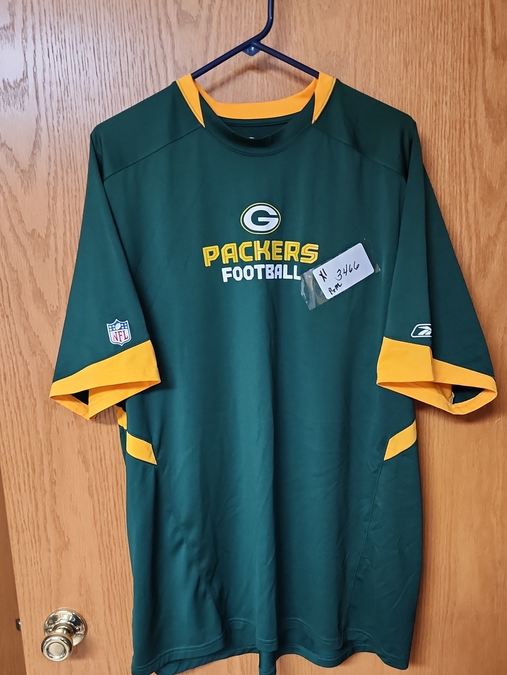 Rbx Green Bay Packers Football  Performance shirt mens Xl number 3466